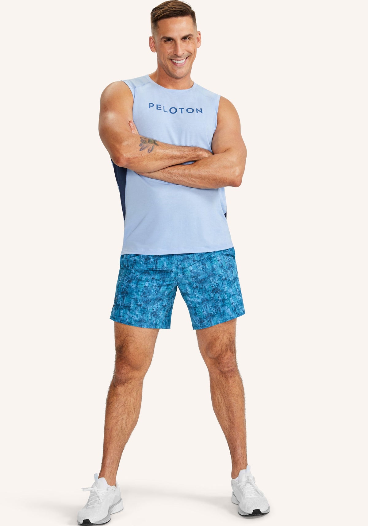 7" Lined Printed Turin Short