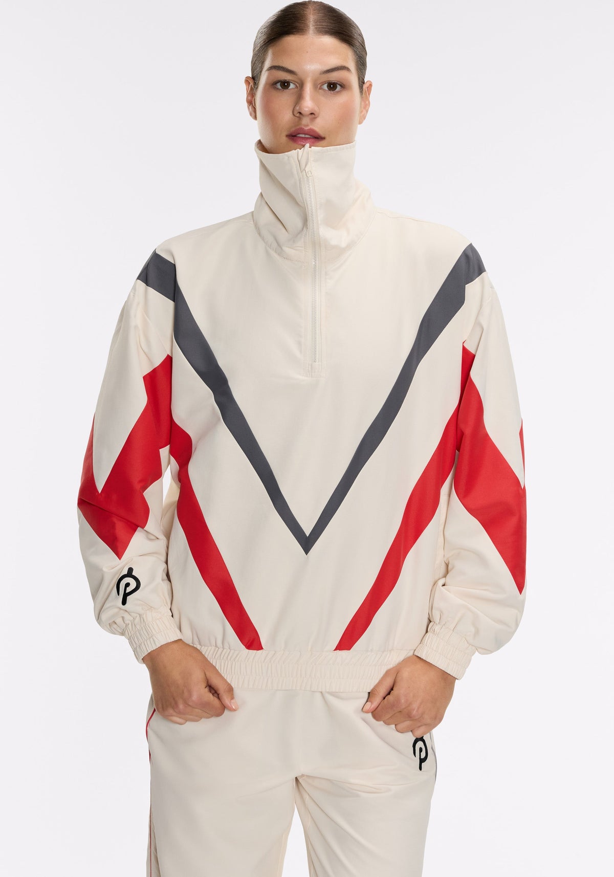 Colorblock Ripstop Chevron ¼ Zip