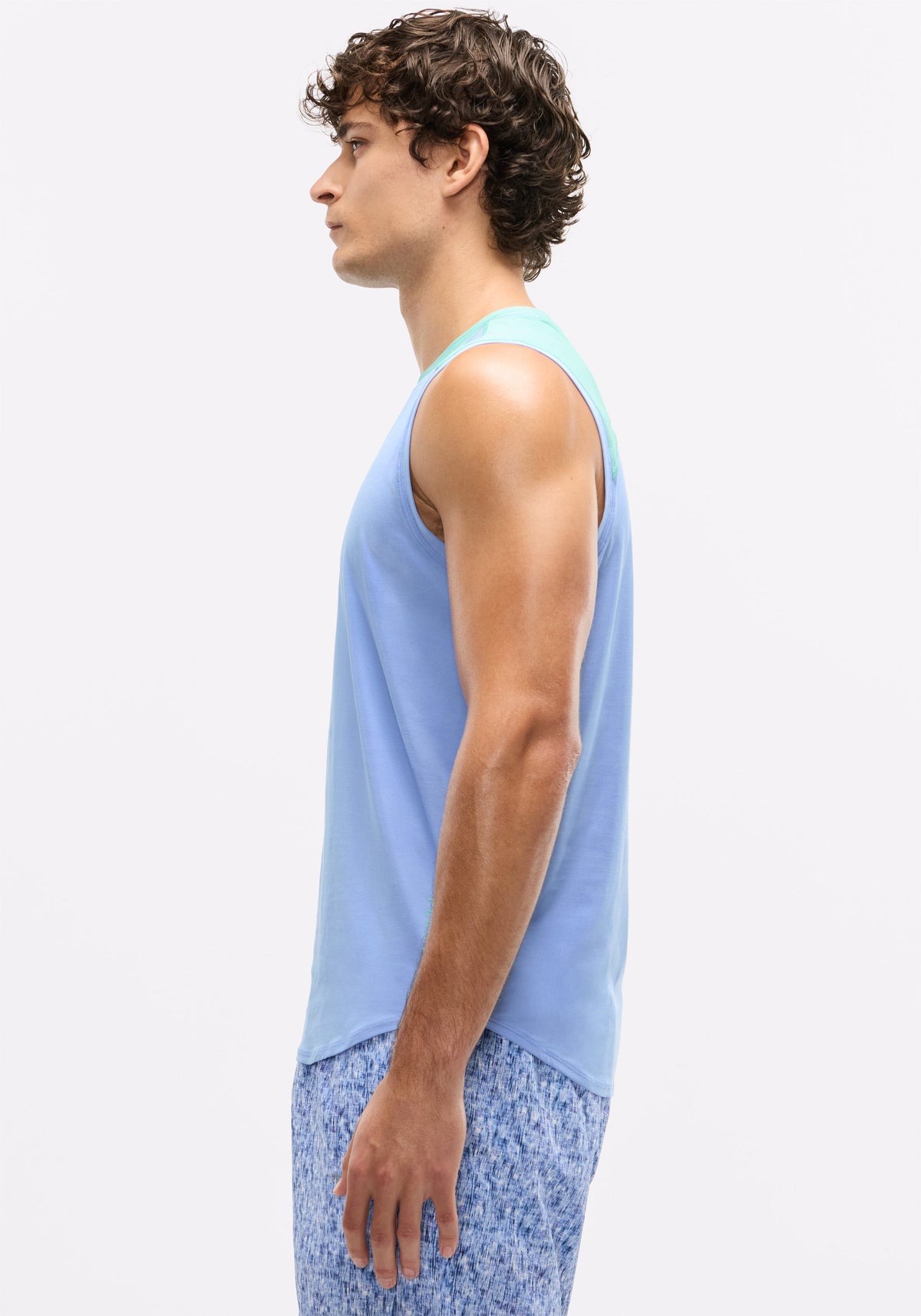 Essential Jersey Paneled Muscle Tank