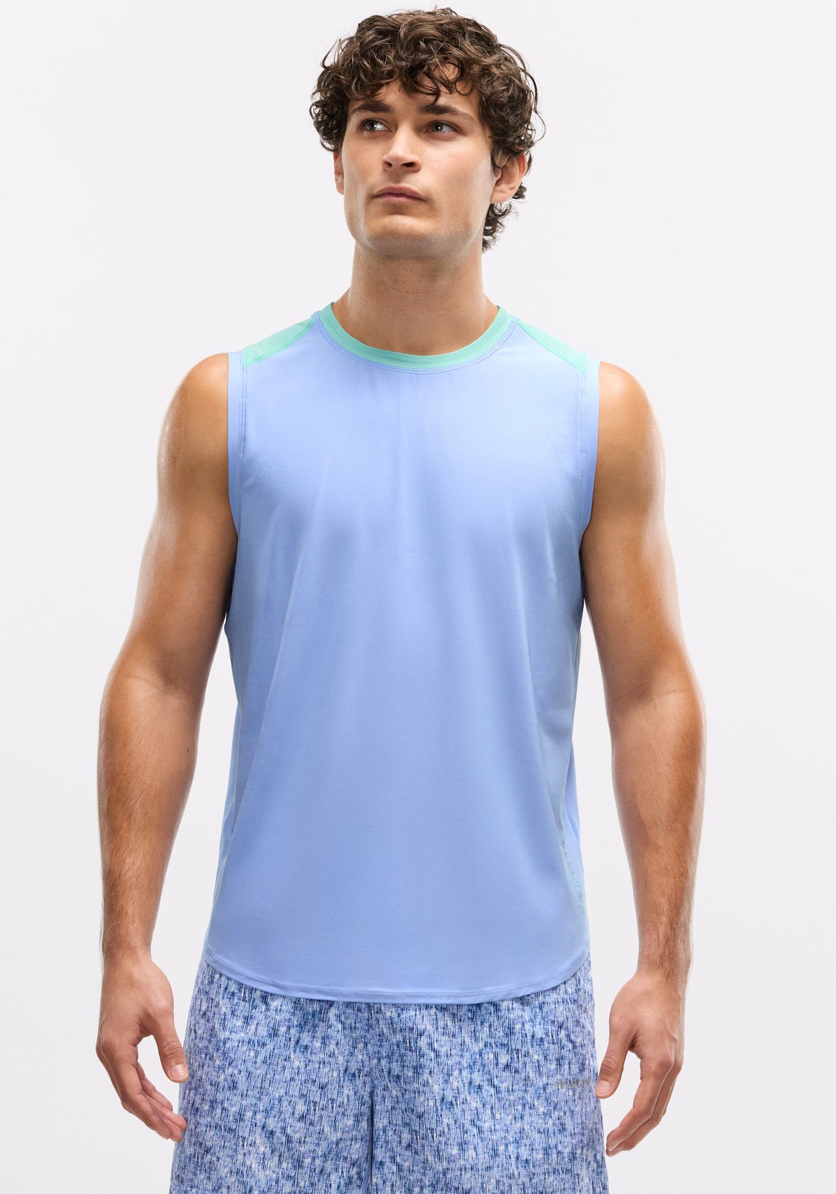 Essential Jersey Paneled Muscle Tank