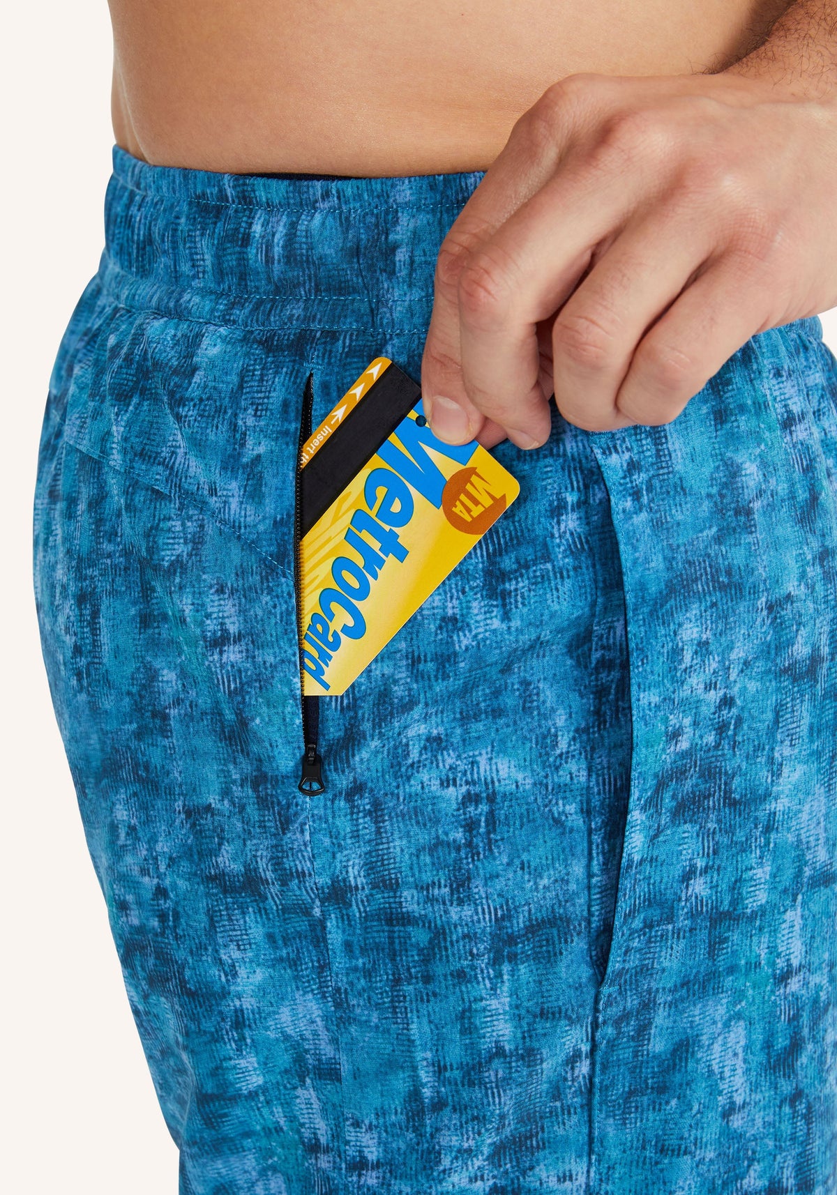 7" Lined Printed Turin Short