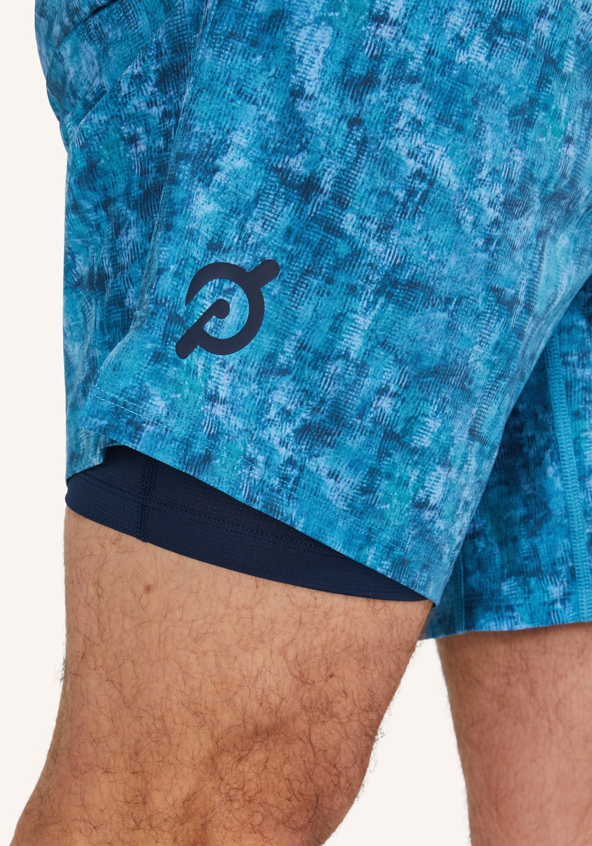 7" Lined Printed Turin Short