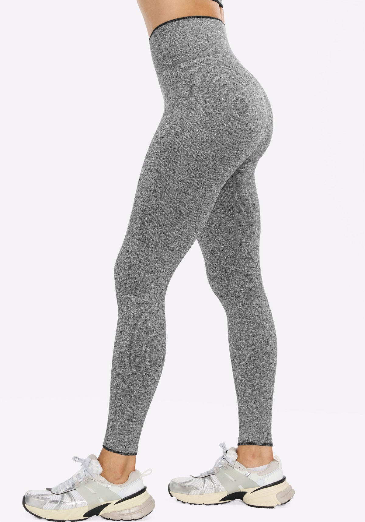 Black Melange Seamless Set