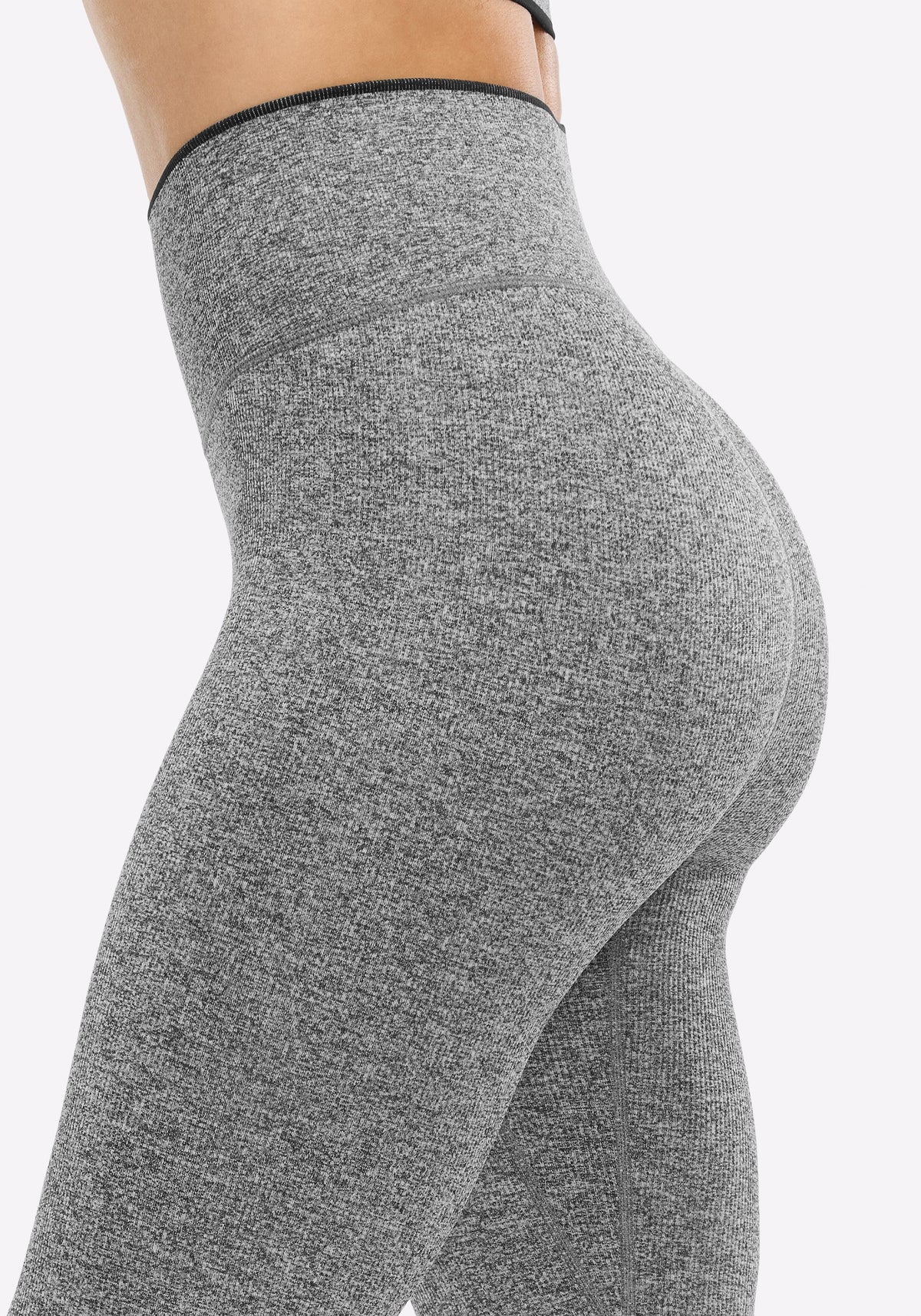 Black Melange Seamless Set