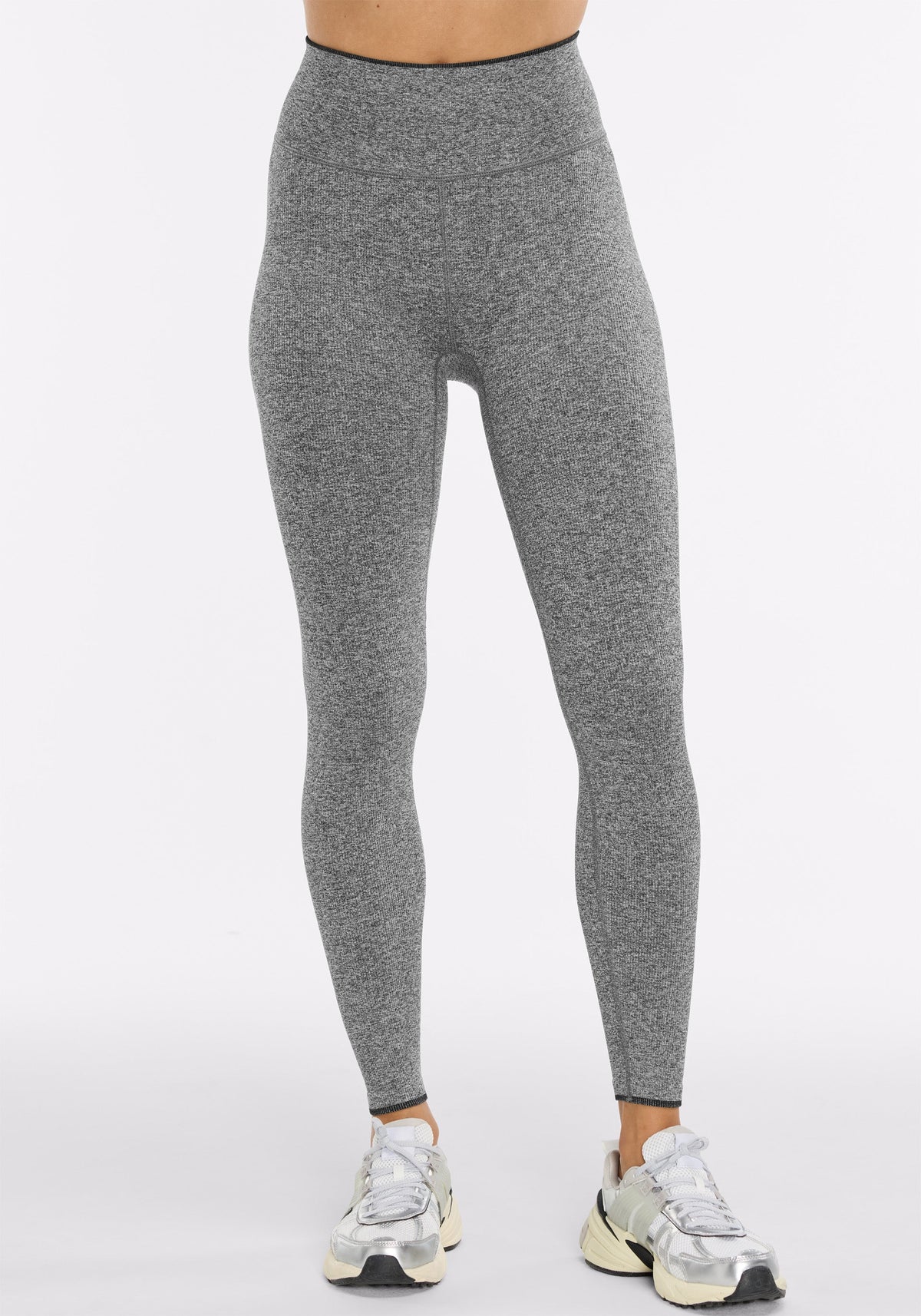 Black Melange Seamless Set
