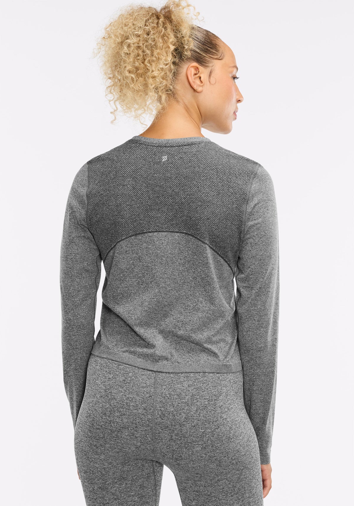 Black Melange Seamless Set