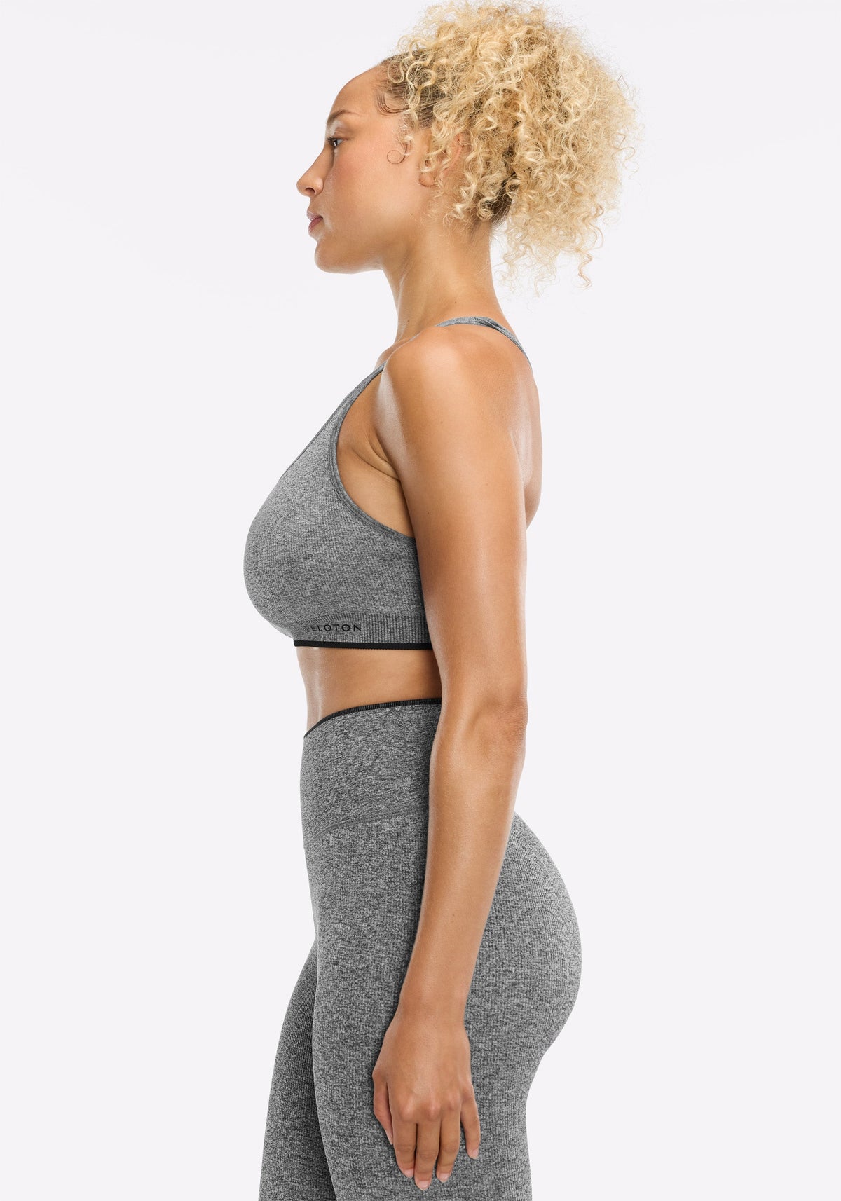 Black Melange Seamless Set